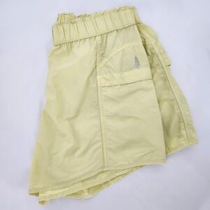 Free People Movement In The Wild‎ Cargo Shorts Womens Medium Yellow Activewear